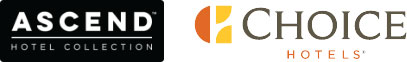 Logos of Ascend Hotel Collection on the left and Choice Hotels on the right, side by side.